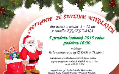 Spotkanie ze św. Mikołajem dla dzieci z os. Krakowska