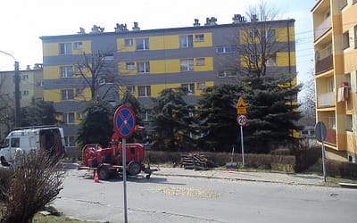 Wiosenne cięcia gałęzi na Osiedlu Krakowska