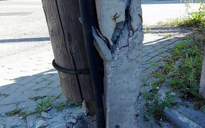 Słup telekomunikacyjny już wymieniony