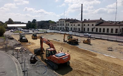 Budują nowy parking przy Dworcu PKP w Trzebini