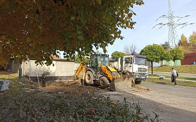 Powstają nowe estetyczne wiaty śmietnikowe