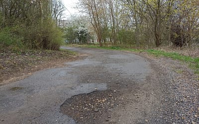 Łącznik w kierunku Osiedla Widokowego czeka na destrukt