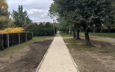 Chodnik naprawiony, przegląd przewidziany w przyszłym roku