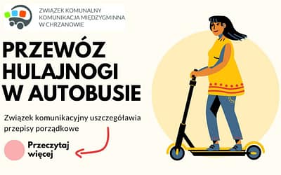 Przewóz hulajnóg w autobusie? Będą konkretne zapisy